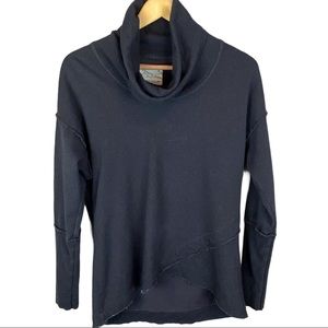 Raw Earth Wild Sky Gray Oversized Asymmetrical Sweatshirt Sz S • Organic Cotton